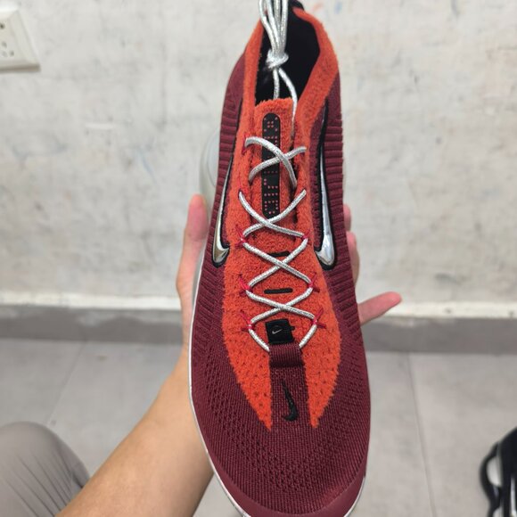 US12 Nike Air Max Scorpion FK Flyknit Reddish Silver Men's Comfortable Shoes - Picture 5 of 6